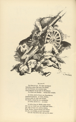 Willy Jaeckel. Przemysl (headpiece, p. 132) from the periodical Kriegszeit. Künstlerflugblätter, vol. 1, no. 33 (31 March 1915). 1915