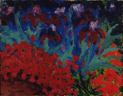 Emil Nolde. Blue and Violet Flowers. 1916