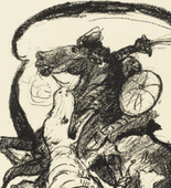 Lovis Corinth. Letter D (Buchstabe D) from the illustrated book in portfolio form The ABCs (Das ABC). (1916, published 1917)