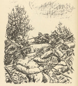 Erich Büttner. Hand to Hand Fighting in Champagne (Nahkampf in der Champagne) (in-text plate, p. 134) from the periodical Kriegszeit. Künstlerflugblätter, vol. 1, no. 33 (31 March 1915). 1915