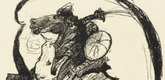 Lovis Corinth. Letter D (Buchstabe D) from the illustrated book in portfolio form The ABCs (Das ABC). (1916, published 1917)