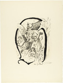 Lovis Corinth. Letter H (Buchstabe H) from the illustrated book in portfolio form The ABCs (Das ABC). (1916, published 1917)