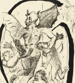 Lovis Corinth. Letter H (Buchstabe H) from the illustrated book in portfolio form The ABCs (Das ABC). (1916, published 1917)
