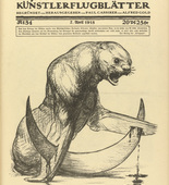August Gaul. The Dardanelles (Die Dardanellen) (in-text plate, p. 135) from the periodical Kriegszeit. Künstlerflugblätter, vol. 1, no. 34 (7 April 1915). 1915