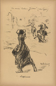 Max Liebermann. "To My Beloved Jews" ("An meine lieben Juden") (plate, p.11) from the periodical Kriegszeit. Künstlerflugblätter, vol. 1, no. 3 (16 Sept 1914). 1914
