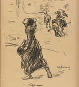 Max Liebermann. "To My Beloved Jews" ("An meine lieben Juden") (plate, p.11) from the periodical Kriegszeit. Künstlerflugblätter, vol. 1, no. 3 (16 Sept 1914). 1914