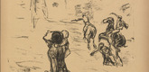 Max Liebermann. "To My Beloved Jews" ("An meine lieben Juden") (plate, p.11) from the periodical Kriegszeit. Künstlerflugblätter, vol. 1, no. 3 (16 Sept 1914). 1914