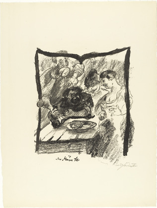 Lovis Corinth. Letter M (Buchstabe M) from the illustrated book in portfolio form The ABCs (Das ABC). (1916, published 1917)