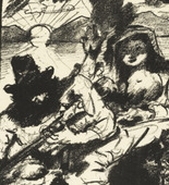 Lovis Corinth. Letter R (Buchstabe R) from the illustrated book in portfolio form The ABCs (Das ABC). (1916, published 1917)