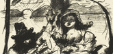 Lovis Corinth. Letter R (Buchstabe R) from the illustrated book in portfolio form The ABCs (Das ABC). (1916, published 1917)