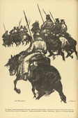 Kurt Schäfer. In the Snowstorm (Im Schneesturm) (plate, p. 138) from the periodical Kriegszeit. Künstlerflugblätter, vol. 1, no. 34 (7 April 1915). 1915