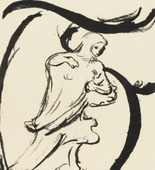 Lovis Corinth. Letter T (Buchstabe T) from the illustrated book in portfolio form The ABCs (Das ABC). (1916, published 1917)