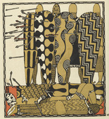 Carl Otto Czeschka. Untitled from Die Nibelungen (The Nibelungs). (1920)