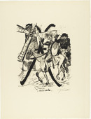 Lovis Corinth. Letter X (Buchstabe X) from the illustrated book in portfolio form The ABCs (Das ABC). (1916, published 1917)
