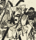 Lovis Corinth. Letter X (Buchstabe X) from the illustrated book in portfolio form The ABCs (Das ABC). (1916, published 1917)