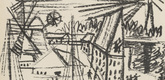 Max Pechstein. Harbor (Fischerhafen) (plate, preceding title page) from Jahrbuch der jungen Kunst, vol. 1. 1920