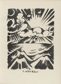 Erich Waske. Sunrise (Sonnenaufgang) (plate, after p. 92) from Jahrbuch der jungen Kunst, vol. 1. 1920