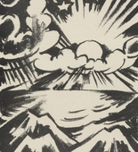 Erich Waske. Sunrise (Sonnenaufgang) (plate, after p. 92) from Jahrbuch der jungen Kunst, vol. 1. 1920