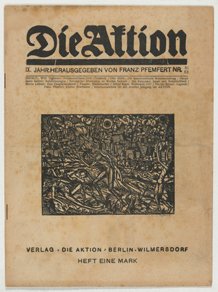 Die Aktion, vol. 9, no. 51/52. December 27, 1919