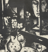 Max Burchartz. Woman in Front of the Window (Frau vor dem Fenster) (plate 4, after p. 164) from Jahrbuch der jungen Kunst, vol. 1. 1920