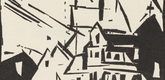 Lyonel Feininger. Buttelstedt (plate, after p. 204) from Jahrbuch der jungen Kunst, vol. 1. 1920