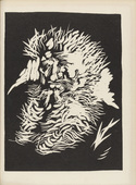 Wilhelm Morgner. Bearded Man (Bärtiger Mann) (plate, after p. 224) from Jahrbuch der jungen Kunst, vol. 1. 1920 (print executed 1912)