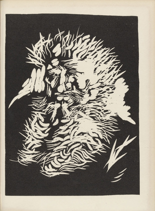 Wilhelm Morgner. Bearded Man (Bärtiger Mann) (plate, after p. 224) from Jahrbuch der jungen Kunst, vol. 1. 1920 (print executed 1912)