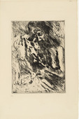 Lovis Corinth. Death and the Woman (Tod und Weib) from the portfolio Dance of Death (Totentanz). (1921, published 1922)