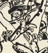 Vasily Kandinsky. Composition II (Komposition II) (plate, folio 7) from Klänge (Sounds). (1913)
