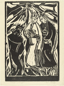 Christian Rohlfs. The Three Kings (Die heiligen drei Könige) from the periodical in portfolio form Die Schaffenden, vol. 1, no. 1. (c. 1910, published 1918)