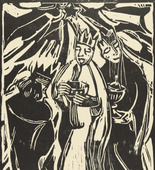 Christian Rohlfs. The Three Kings (Die heiligen drei Könige) from the periodical in portfolio form Die Schaffenden, vol. 1, no. 1. (c. 1910, published 1918)