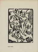 Bernhard Klein. Young Family (Junge Familie) (plate, page 6) from the periodical Der schwarze Turm, vol. 1, no. 2 (Apr 1919). 1919