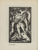 Bernhard Klein. Woman in the Mirror (Frau im Spiegel) (plate, page 8) from the periodical Der schwarze Turm, vol. 1, no. 2 (Apr 1919). 1919