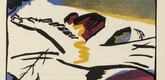 Vasily Kandinsky. Lyrical (Lyrisches)  (plate, folio 9) from Klänge (Sounds). (1913)
