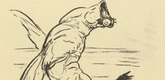 August Gaul. Lusitania (Lusitania) (in-text plate, p. 155) from the periodical Kriegszeit. Künstlerflugblätter, vol. 1, no. 39 (12 May 1915). 1915