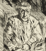 Lovis Corinth. My Mother-in-Law (Ma belle mère) from the portfolio At the Corinthians (Bei den Corinthern). (1919)