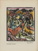 Bernhard Klein. Dalmatian Landscape (Dalmatinische Landschaft) (plate, page 12) from the periodical Der schwarze Turm, vol. 1, no. 2 (Apr 1919). 1919