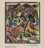 Bernhard Klein. Dalmatian Landscape (Dalmatinische Landschaft) (plate, page 12) from the periodical Der schwarze Turm, vol. 1, no. 2 (Apr 1919). 1919