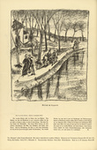 Oskar Nerlinger. Visit to the Military Hospital (Besuch im Lazarett) (headpiece, p. 158) from the periodical Kriegszeit. Künstlerflugblätter, vol. 1, no. 39 (12 May 1915). 1915