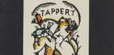 Georg Tappert. Fantastic Composition (Phantastische Komposition) (in-text plate, title page) from the periodical Der schwarze Turm, vol. 1, no. 3 (July 1919). 1919