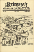Wilhelm Wagner. Target Practice (Schießübung) (in-text plate, p. 159) from the periodical Kriegszeit. Künstlerflugblätter, vol. 1, no. 40 (27 May 1915). 1915
