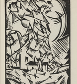 Georg Tappert. Landscape I (Landschaft I) (plate, page 5) from the periodical Der schwarze Turm, vol. 1, no. 3 (July 1919). 1919