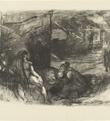 Max Slevogt. The Prophet Helenos Advises Hektor to Fight with the Most Courageous Greek (Der Seher Helenos rät Hektor zum Kampf mit dem tapfersten Griechen) from the portfolio Hektor. (1921)