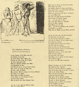 Max Slevogt. Three Ambushers (Drei Wegelagerer) (headpiece, p. 160) from the periodical Kriegszeit. Künstlerflugblätter, vol. 1, no. 40 (27 May 1915). 1915