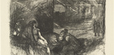 Max Slevogt. The Prophet Helenos Advises Hektor to Fight with the Most Courageous Greek (Der Seher Helenos rät Hektor zum Kampf mit dem tapfersten Griechen) from the portfolio Hektor. (1921)