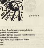 Vasily Kandinsky. Vignette next to "Open" (Vignette bei "Offen") (headpiece, folio 14) from Klänge (Sounds). (1913)