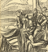 Dora Hitz. Quo vadis, Italia? (plate, p. 161) from the periodical Kriegszeit. Künstlerflugblätter, vol. 1, no. 40 (27 May 1915). 1915