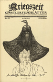 August Gaul. The Roman Eagle in May 1915 (Der römische Adler im Mai 1915) (in-text plate, p. 163) from the periodical Kriegszeit. Künstlerflugblätter, vol. 1, no. 41 (27 May 1915). 1915