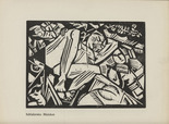 Georg Tappert. Sleeping Girl (Schlafendes Mädchen) (plate, page 8) from the periodical Der schwarze Turm, vol. 1, no. 3 (July 1919). 1919