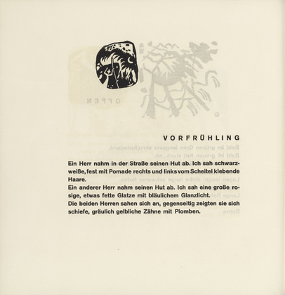 Vasily Kandinsky. Vignette next to "Early Spring" (Vignette bei "Vorfrühling") (headpiece, folio 14, verso) from Klänge (Sounds). (1913)